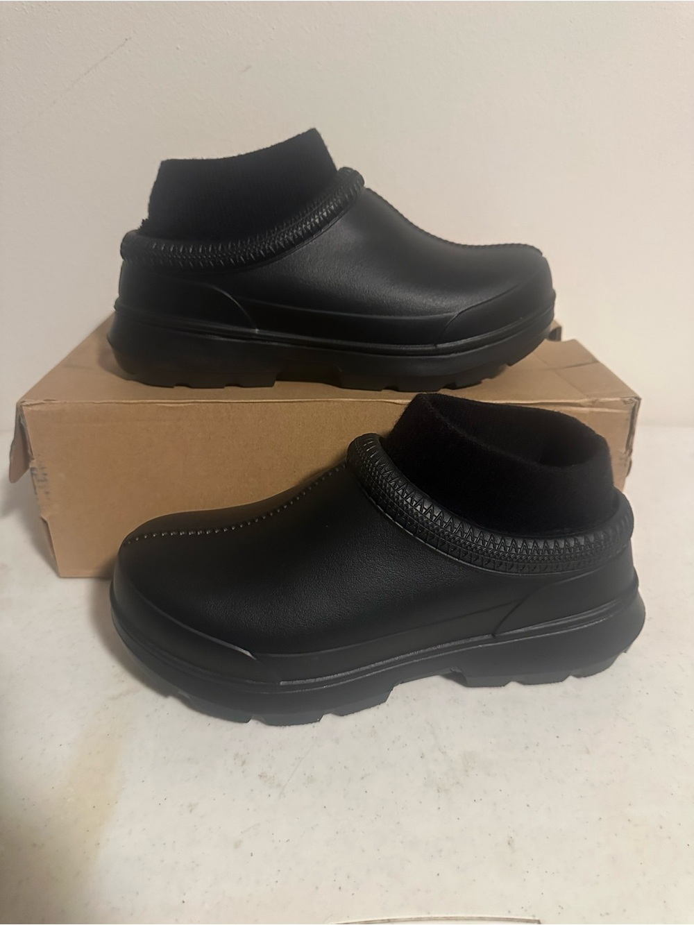 UGG Tasman X Women's 8 Black Waterproof Slip On Clog Shoes New With Box